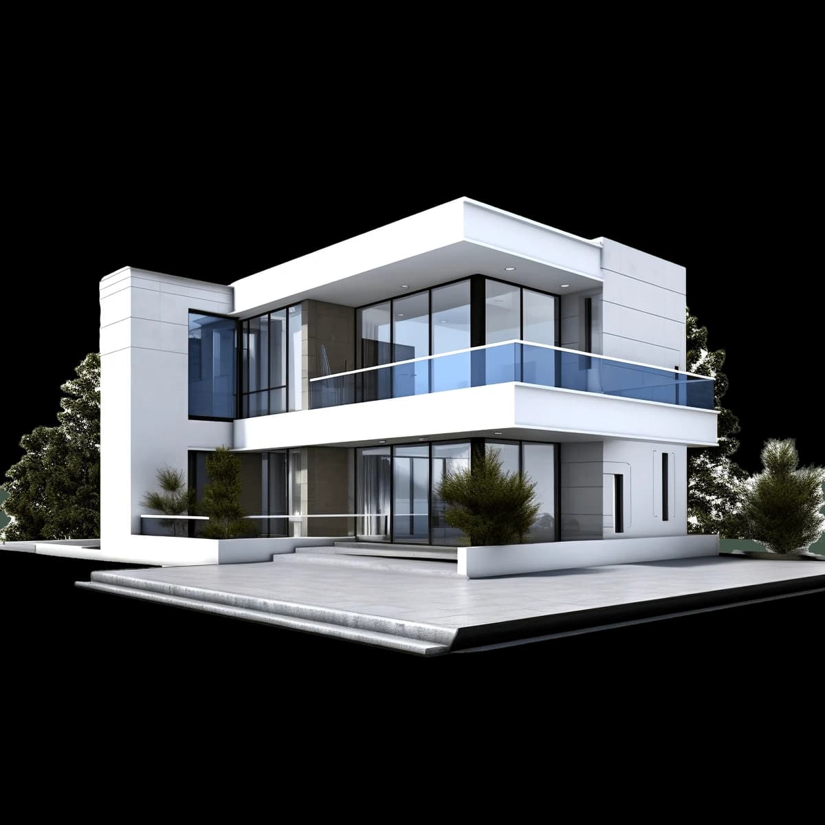 A modern two-storey villa of the kind leased and managed across Abu Dhabi